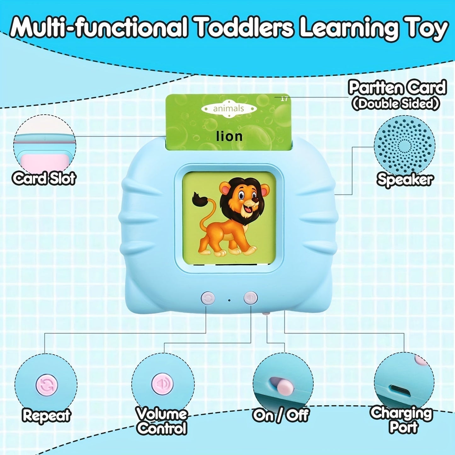 Talking Flash Cards For Kids Educational Learning